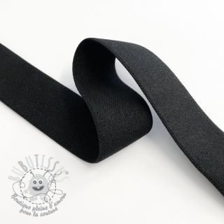 Élastique lisse 2,5 cm black