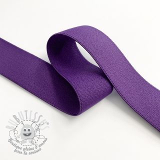 Élastique lisse 2,5 cm purple