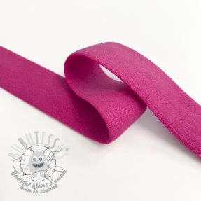 Élastique lisse 2,5 cm fuchsia