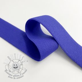 Élastique lisse 2,5 cm cobalt