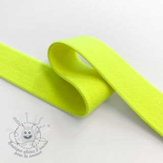 Élastique lisse 2,5 cm neon yellow