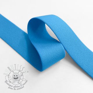 Élastique lisse 2,5 cm aqua