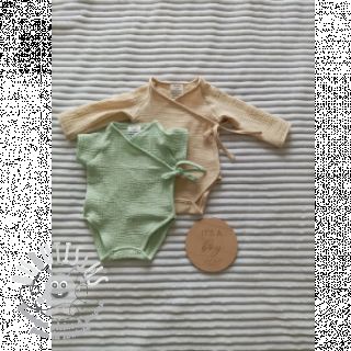 Tissu double gaze/mousseline mint ORGANIC