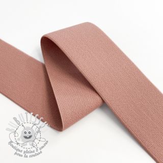 Élastique lisse 4 cm dark salmon