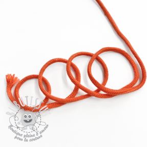 Cordon coton 3 mm orange