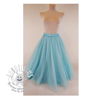 Tulle pour jupe tutu ROYAL SPARKLE light blue gold