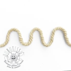 Cordon coton macramé 8 mm sand