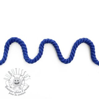 Cordon coton macramé 8 mm cobalt