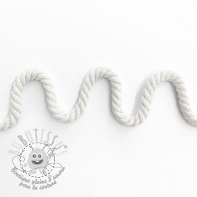 Cordon coton macramé 8 mm white