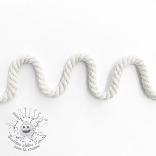 Cordon coton macramé 8 mm white