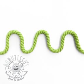 Cordon coton macramé 8 mm lime