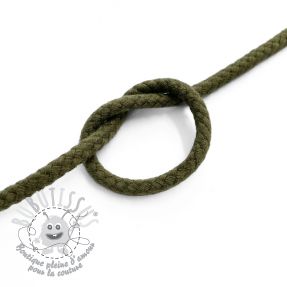 Cordon coton 5 mm camo green