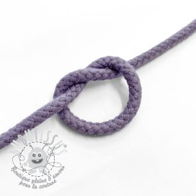 Cordon coton 5 mm lavender
