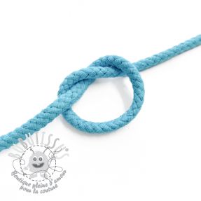 Cordon coton 5 mm ocean blue