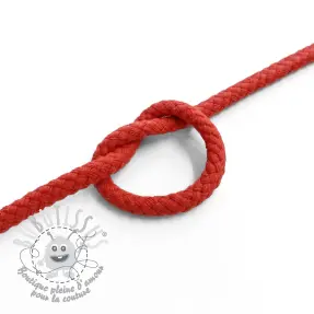 Cordon coton 5 mm red