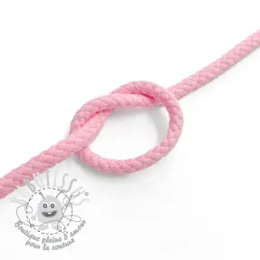 Cordon coton 5 mm pink