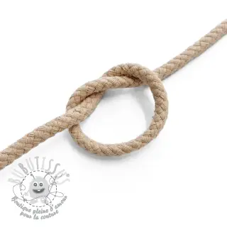 Cordon coton 5 mm sand