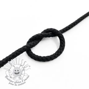 Cordon coton 5 mm black