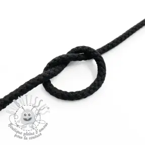 Cordon coton 5 mm black