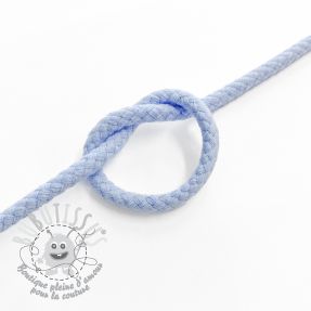 Cordon coton 5 mm light blue