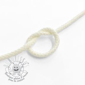 Cordon coton 5 mm off white