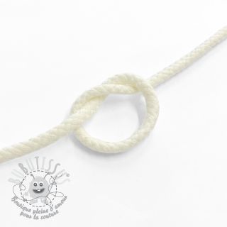 Cordon coton 5 mm off white