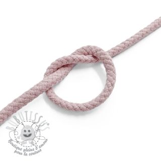 Cordon coton 5 mm old pink