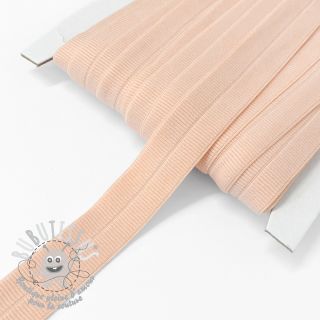 Biais élastique mat 20 mm RIB salmon