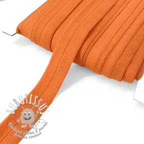 Biais élastique mat 20 mm RIB orange