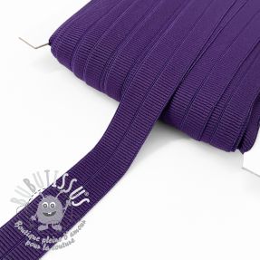 Biais élastique mat 20 mm RIB purple