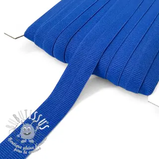 Biais élastique mat 20 mm RIB cobalt