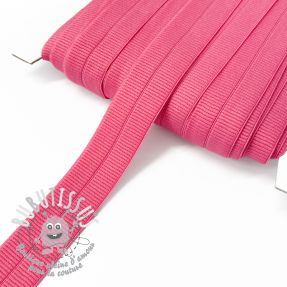 Biais élastique mat 20 mm RIB fuchsia