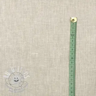 Tissu mélange lin et cotton Lira mini stripe beige