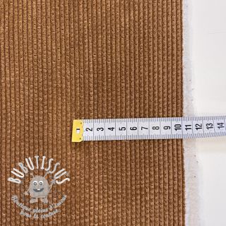 Tissu velours cotelé FAUX FUR rust