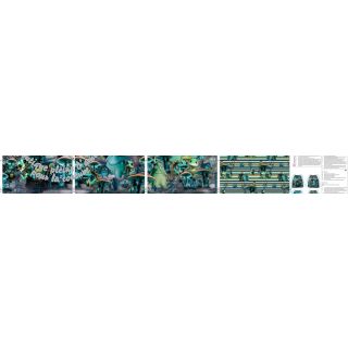 Tissu déco KIDS BACKPACK Dragon crew PANEL