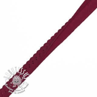 Biais élastique 12 mm LUXURY bordeaux
