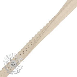 Biais élastique 12 mm LUXURY sand