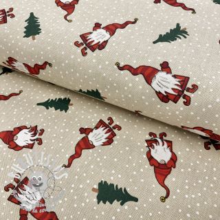 Tissu déco Linenlook Tomte Christmas tree