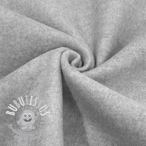 Tissu de manteau SOFTCOAT light grey melange