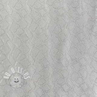 Simili cuir SNAKE blanc argent