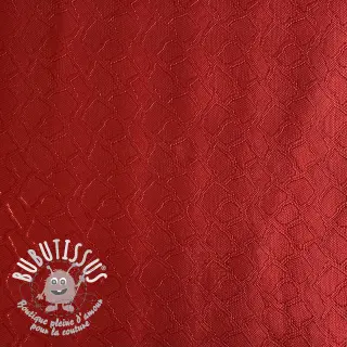 Simili cuir SNAKE rouge metal