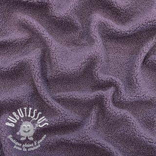 Tissu de manteau TEDDY purple