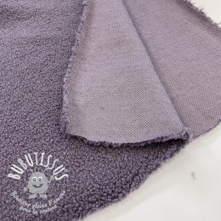 Tissu de manteau TEDDY purple