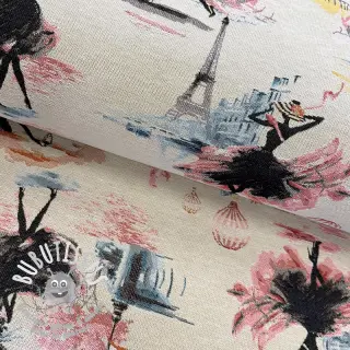 Tissu déco jacquard Triomphe blanc