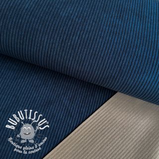 Tissu velours cotelé HUGGY marine