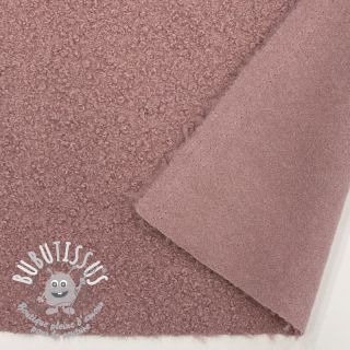 Tissu de manteau BOUCLE light rose