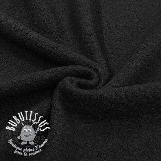 Tissu de manteau BOUCLE black