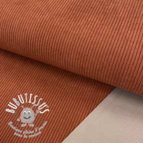 Tissu velours cotelé HUGGY terracotta