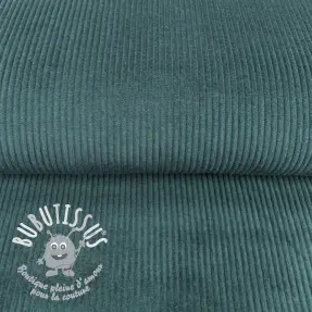 Tissu velours cotelé green