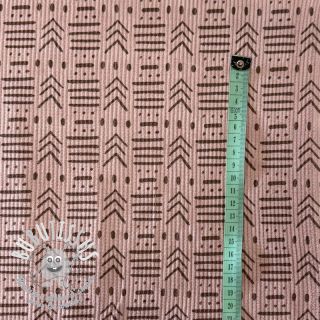 Tissu velours cotelé STRETCH Emblem old pink